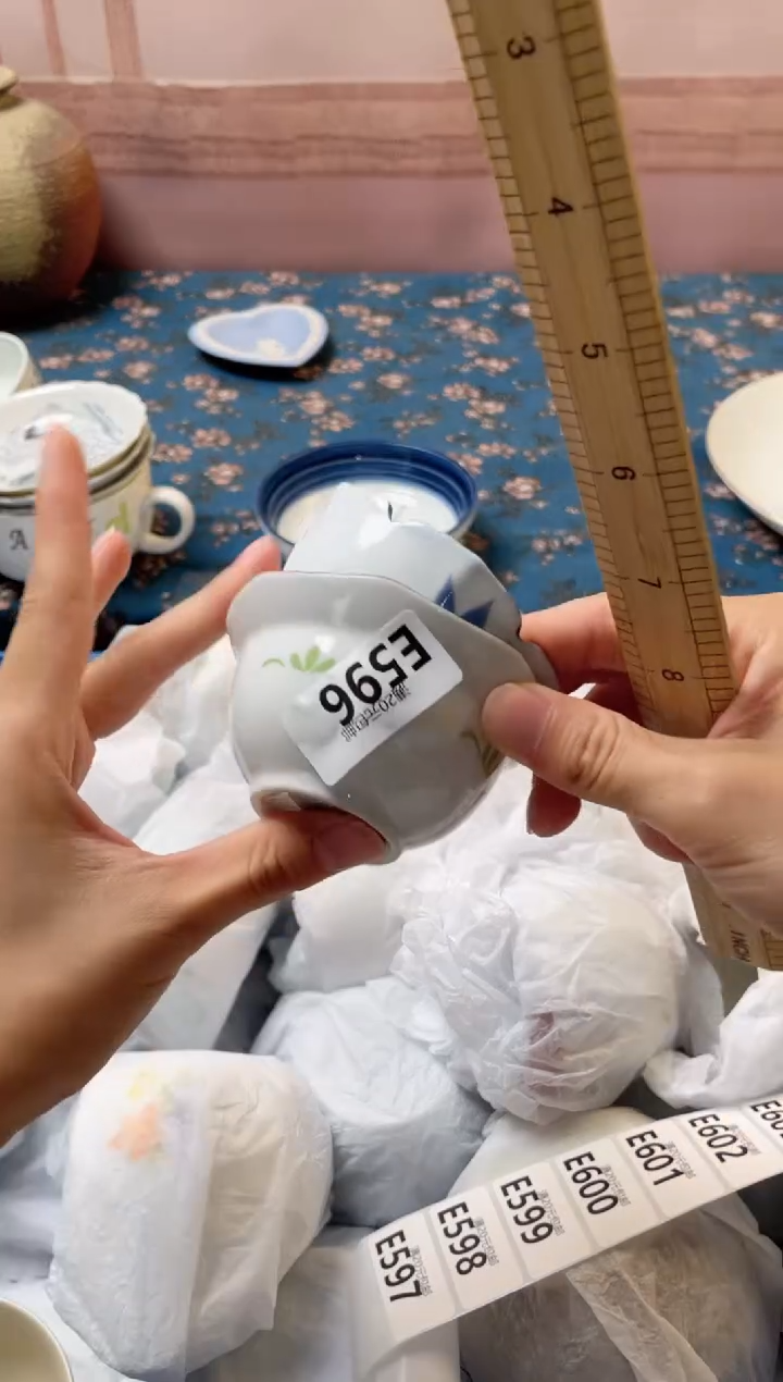 杯阑*A瓷器瓷器E596