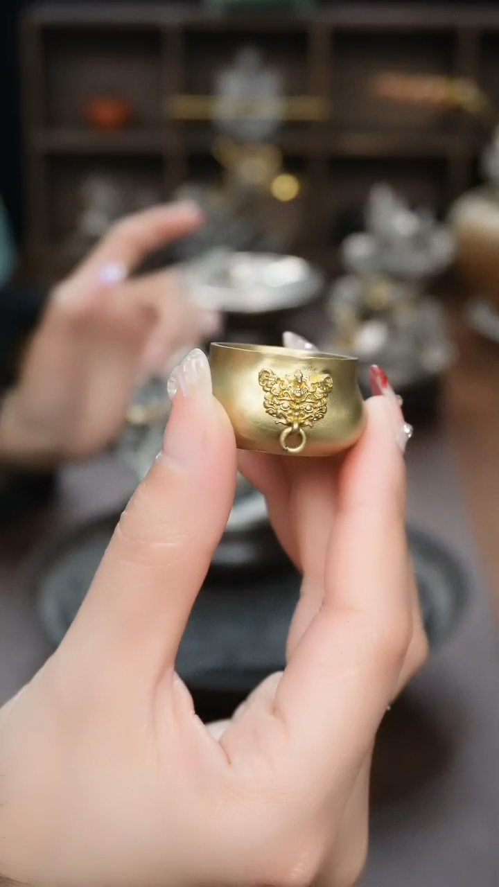 【闪购商品】境秋俯首黄铜香炉香插