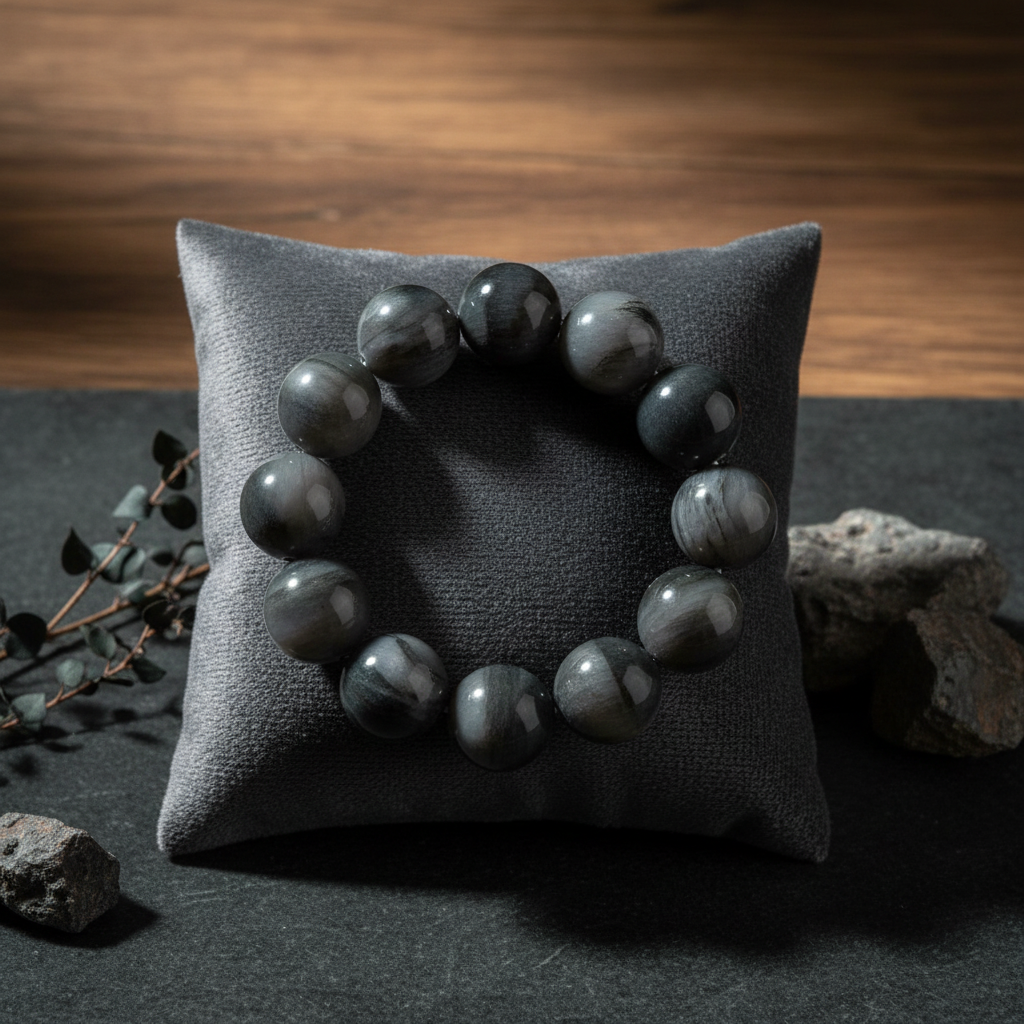 和田青花卡18圆珠手串