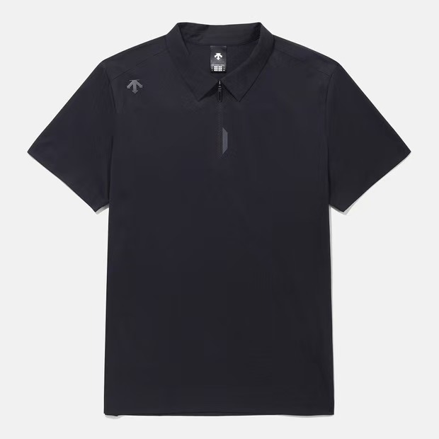 DESCENTE/迪桑特DULIS城市机能系列黑标翻领polo短袖SQ221DPS44