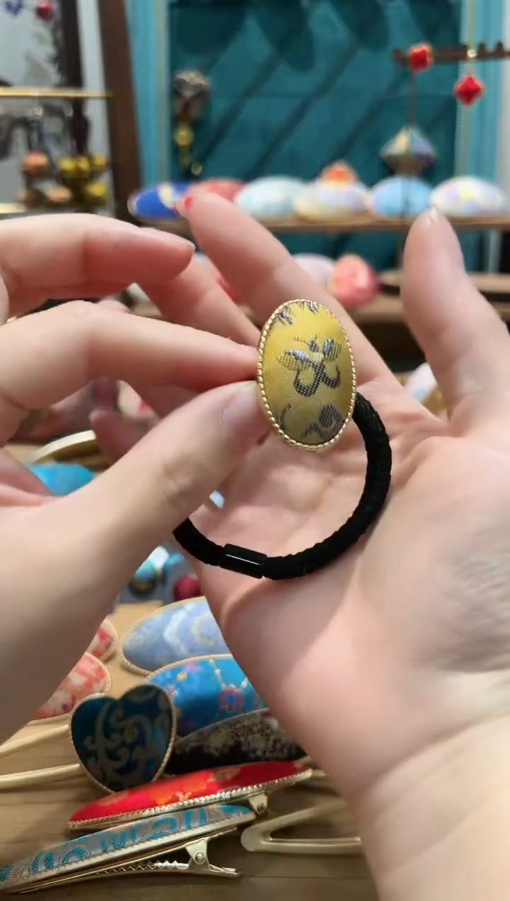 【闪购商品】【一物一拍专车】鹤鹿同春椭圆发绳一个