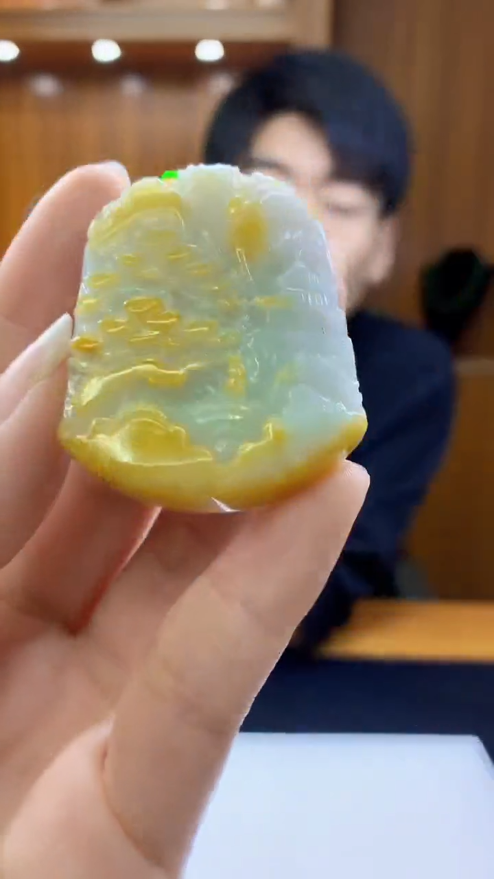 翡翠未镶嵌颈饰1022ry-jj挂件4