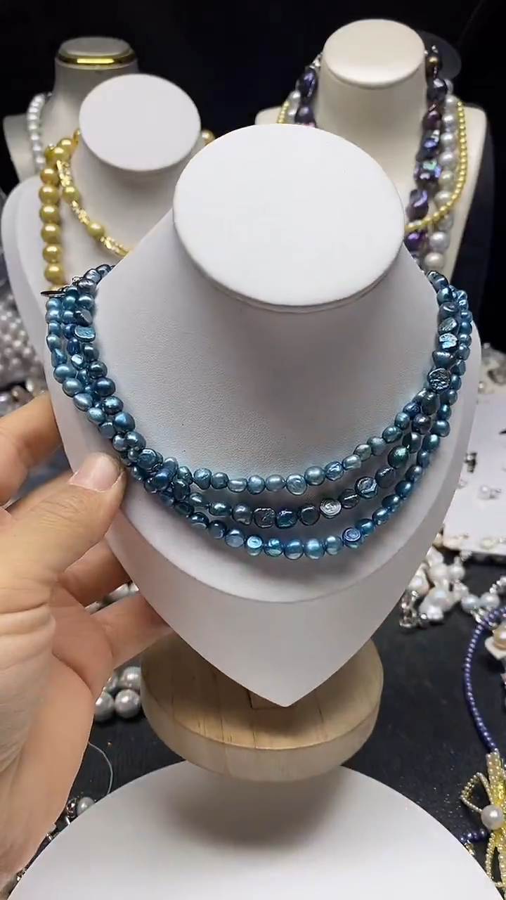 颈饰未镶嵌淡水珍珠多人