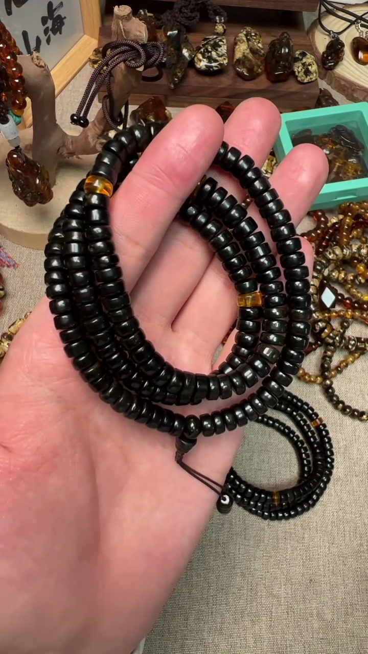 【闪购商品】琥珀手串未镶嵌抚顺琥珀翳珀
