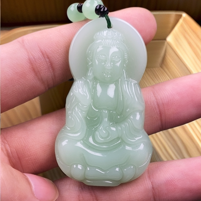 经典观音4.手工男女同款单面时尚经典百搭精美吊坠
