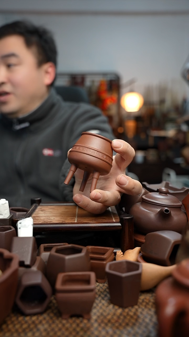 紫砂花盆檐***第長木軒精品紫砂