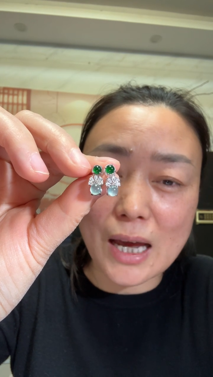 颈饰银S925镶嵌翡翠00005369