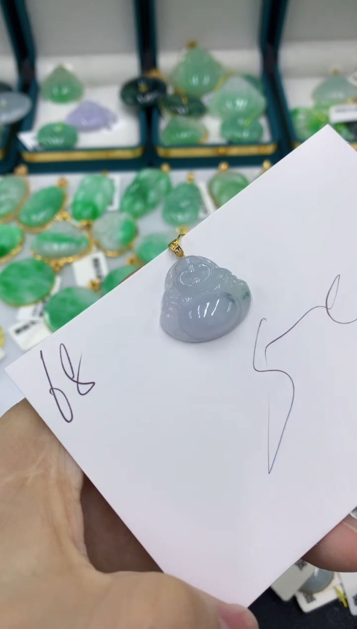 【闪购商品】翡翠颈饰18K金镶嵌号链接11111