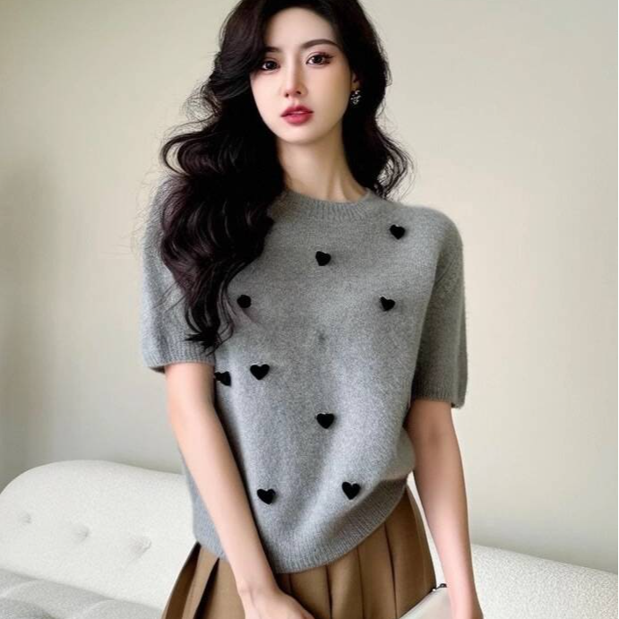 【爱玛橘】3862超柔软高品质圆领上衣