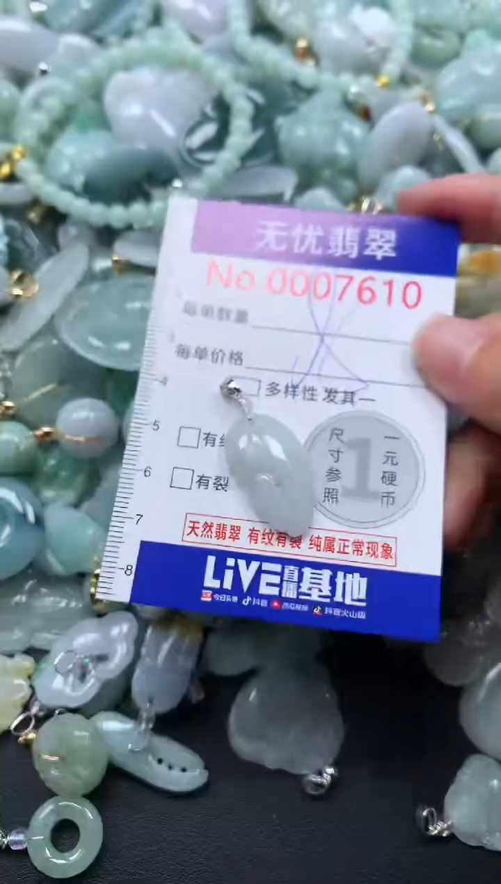 颈饰未镶嵌翡翠7610