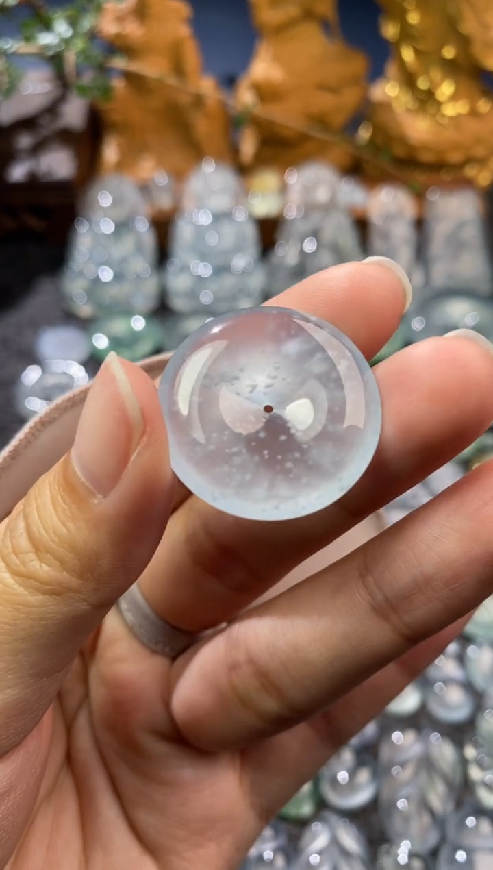 【闪购商品】定制翡翠未镶嵌平安扣25.8*5.4