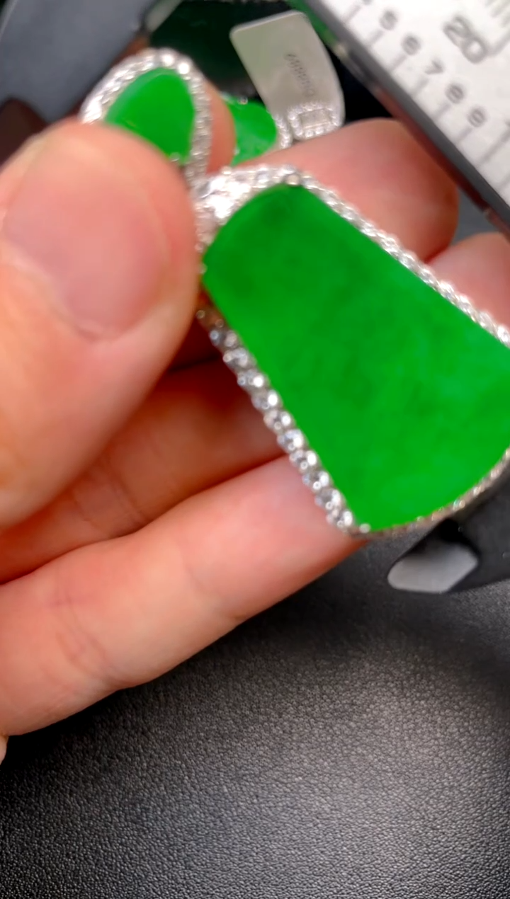 吊坠(不含链)银S925镶嵌翡翠吊坠