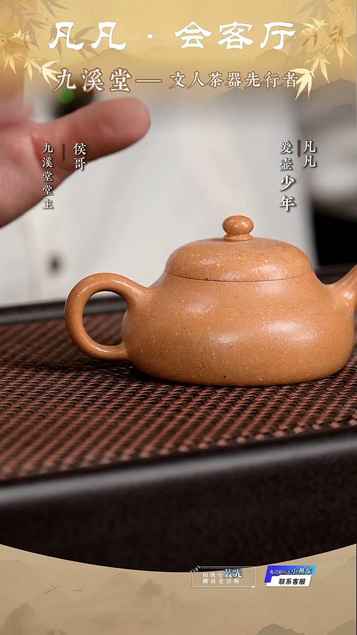 茶壶紫砂凡凡会客厅&九溪堂 紫砂壶27 静乐段泥170cc