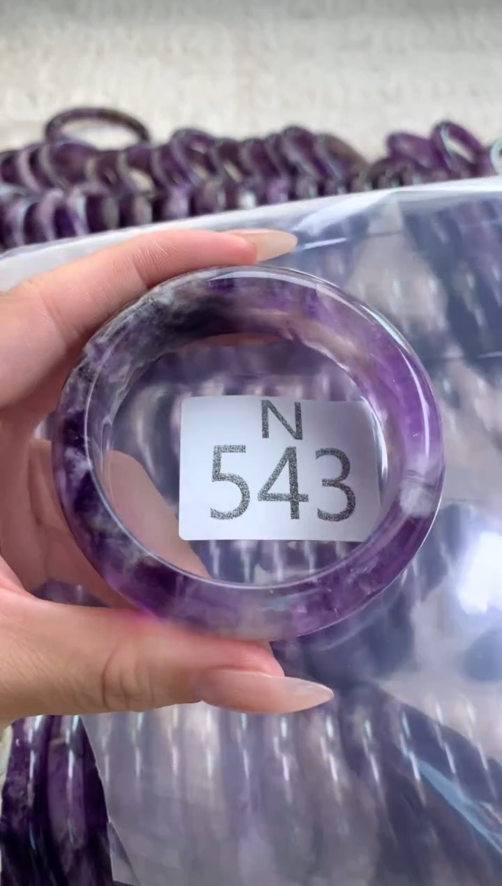 水晶珠宝半成品未镶嵌水晶手镯543-55