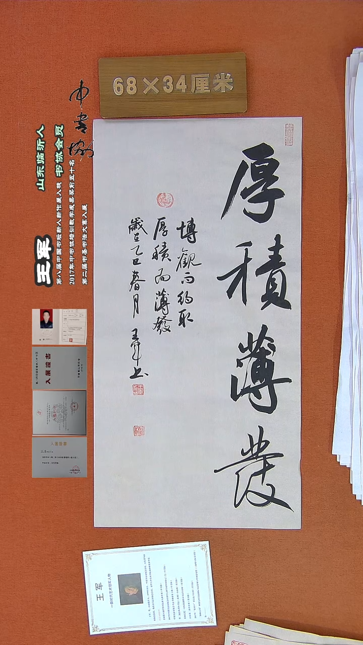 【闪购商品】书法505王军书法作品