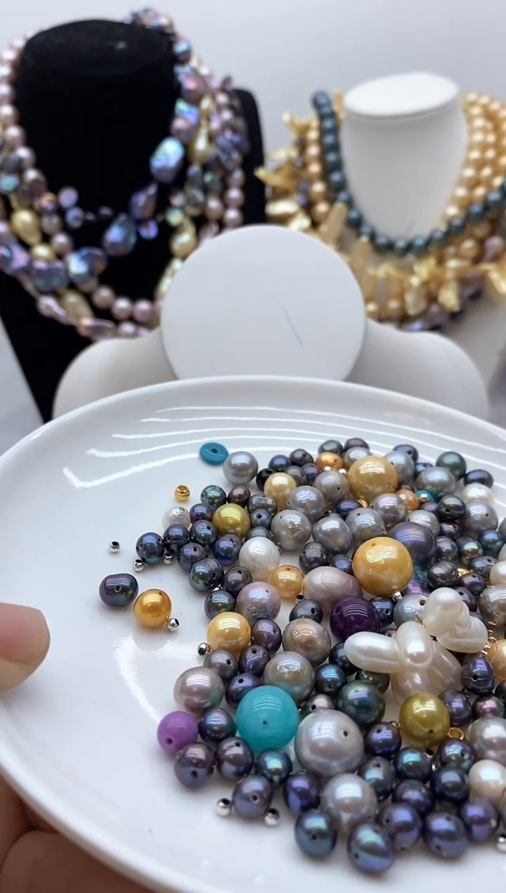 【闪购商品】淡水珍珠颈饰钛钢71