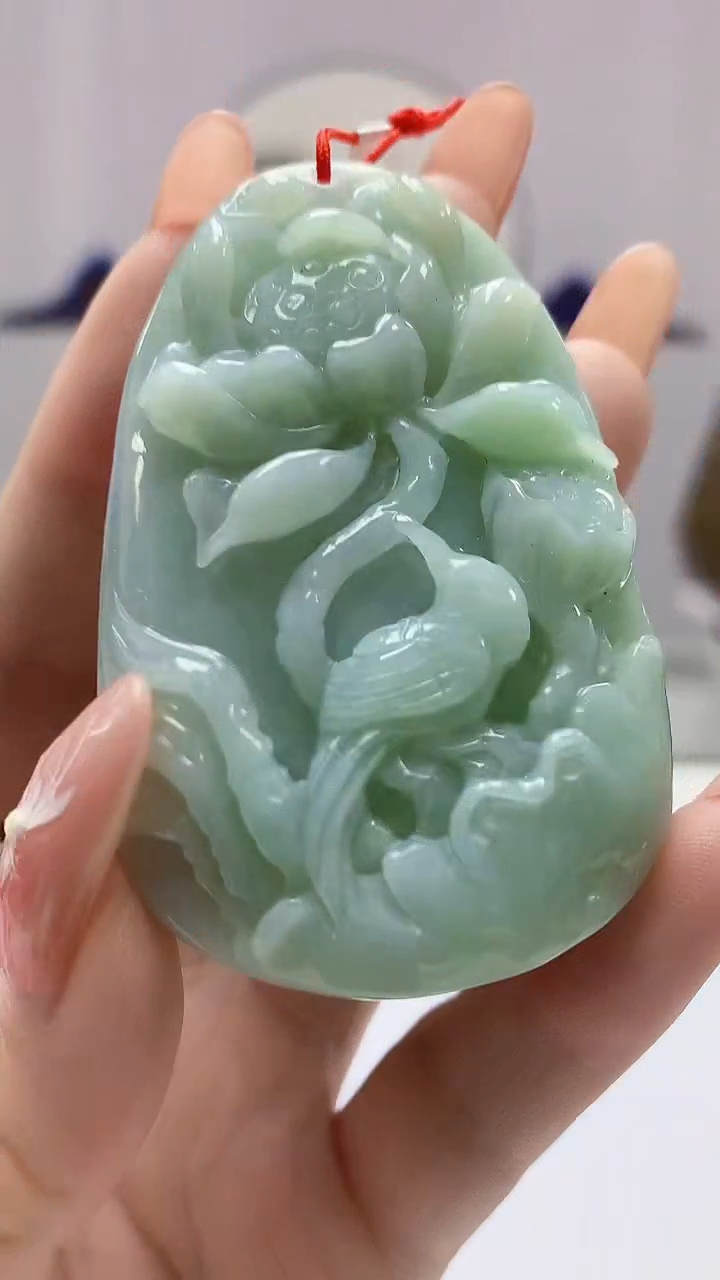 【闪购商品】定制翡翠未镶嵌4812DD-毛货挂件19