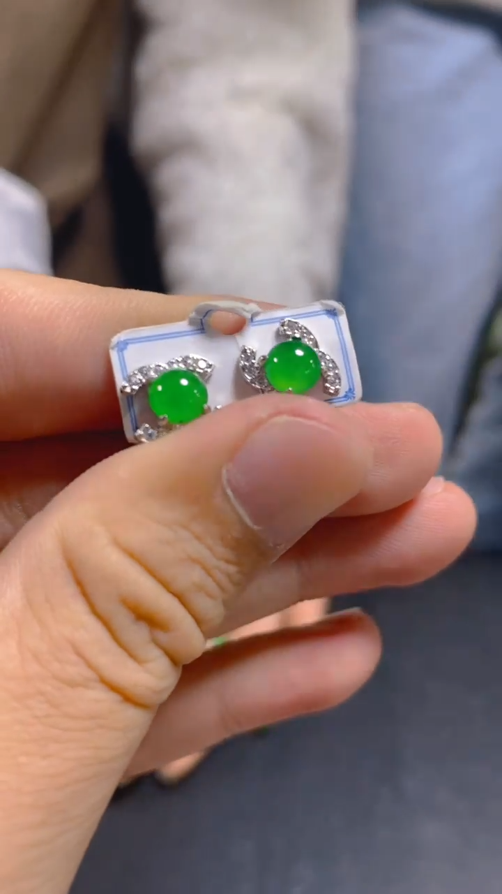 【闪购商品】翡翠耳饰未镶嵌0430579634多样性发一