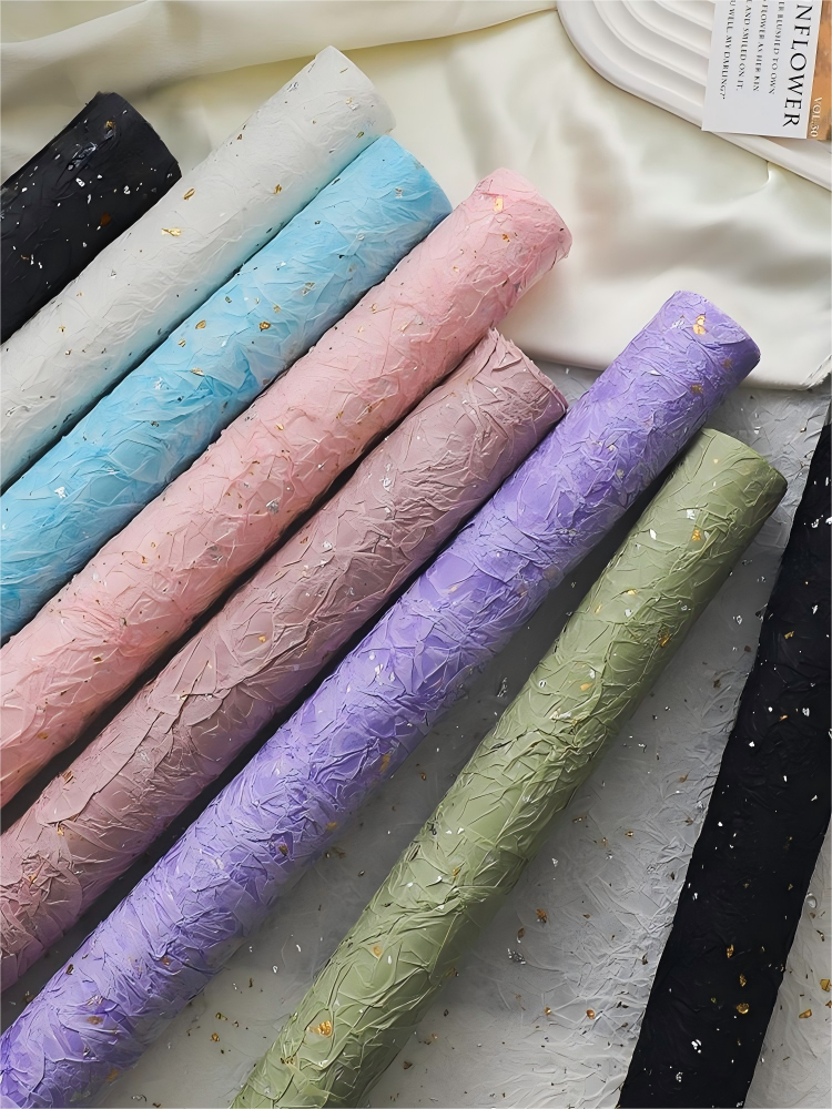 探云 金银点石纹纸鲜花花艺包装材料DIY礼物高级高质量包装纸