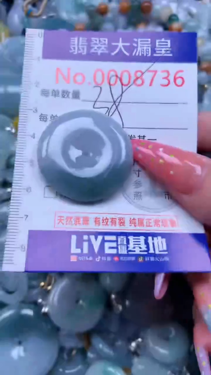 翡翠未镶嵌吊坠(不含链)8736