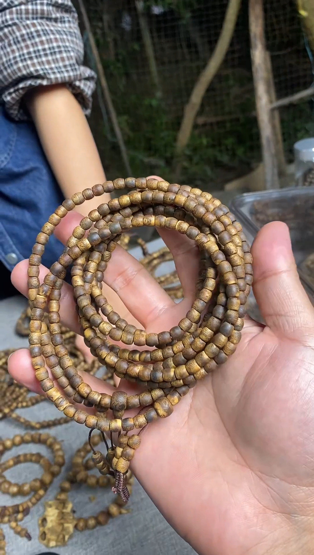 沉香手串千里香古珠多圈手串11+多样性发一