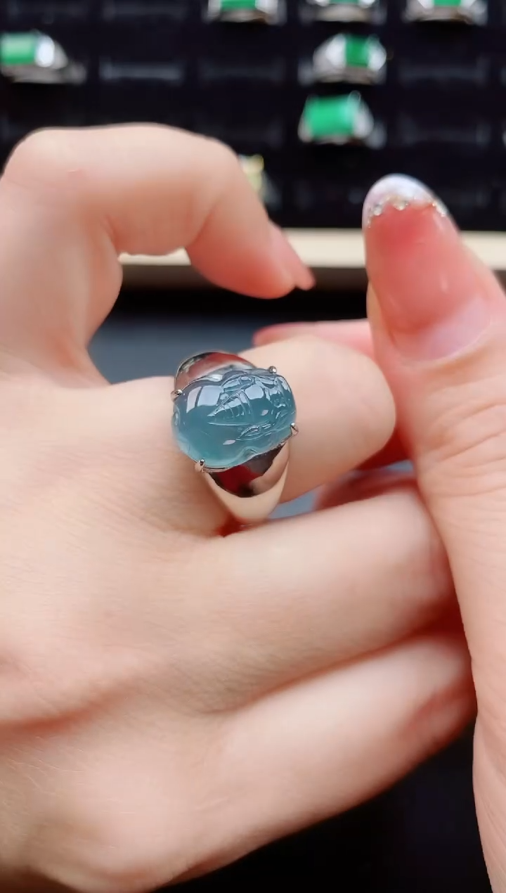 【闪购商品】翡翠戒指银S925镶嵌121212