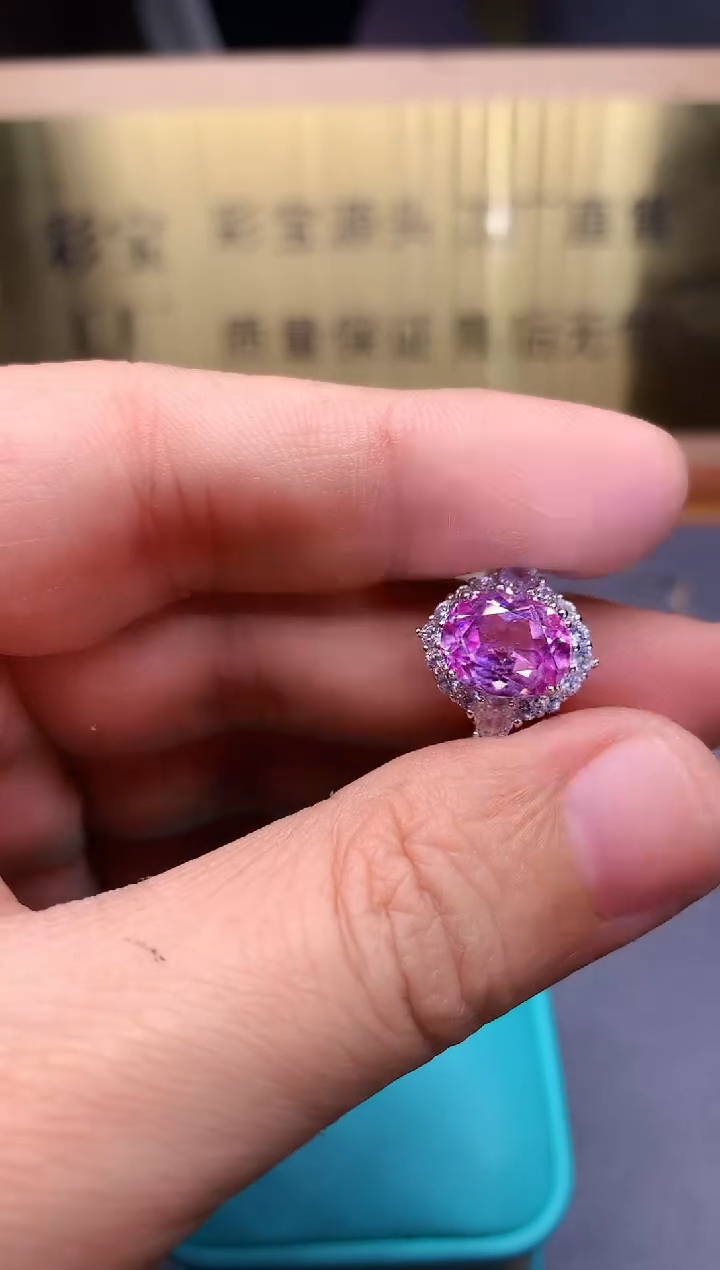 【闪购商品】蓝宝石戒指银S925镶嵌........