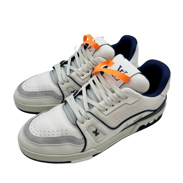 95新 LouisVuitton/路易威登 8码42码白蓝水泥 trainer98新vv1062