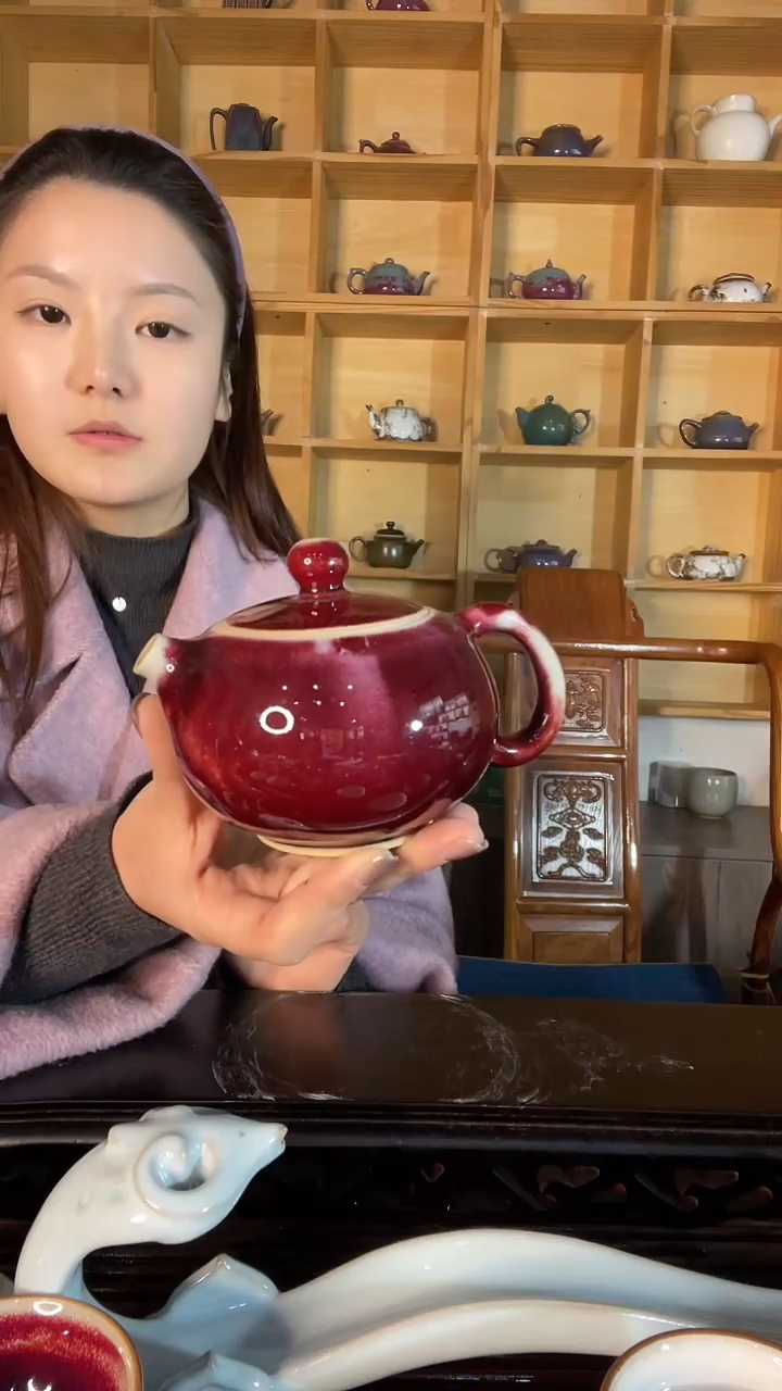 【闪购商品】摆件西施壶 土魂钧瓷