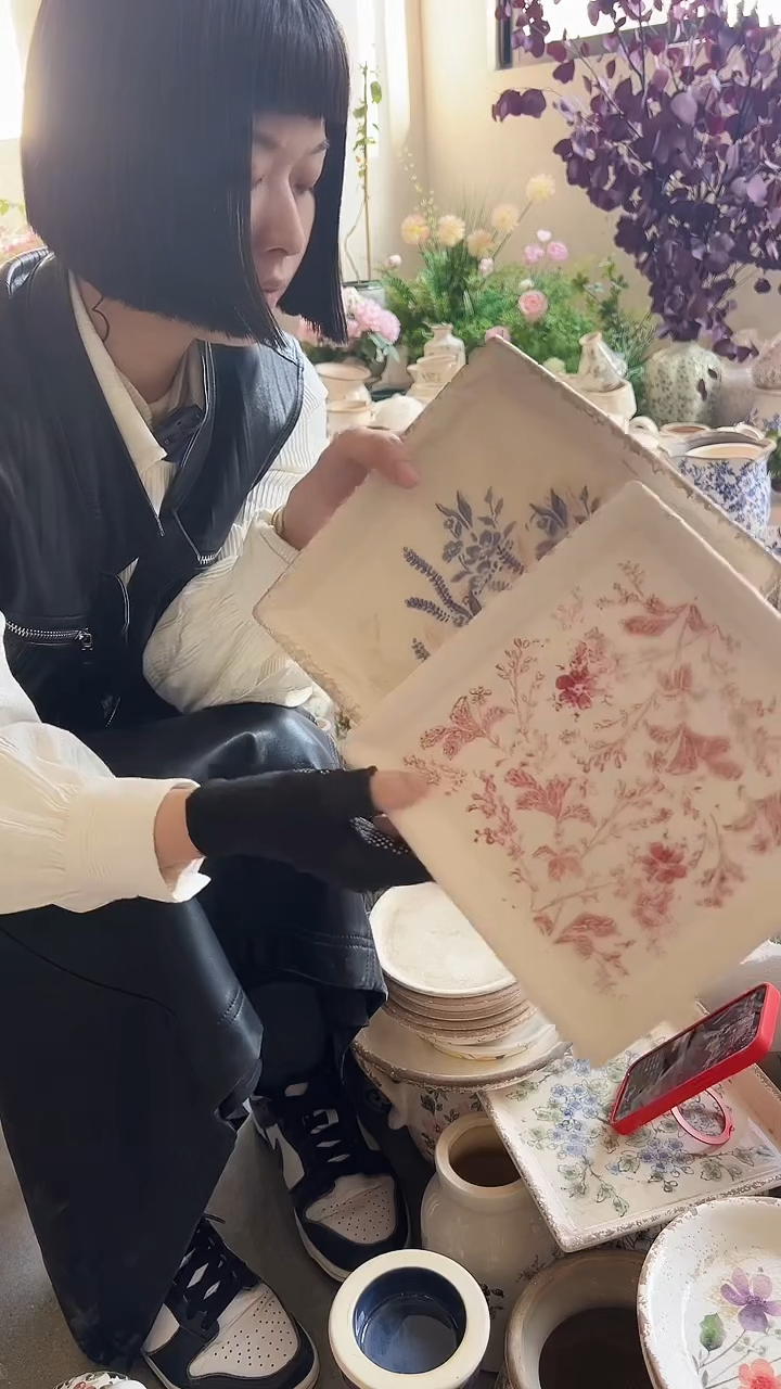 【闪购商品】陶瓷2个底盘直径21cm