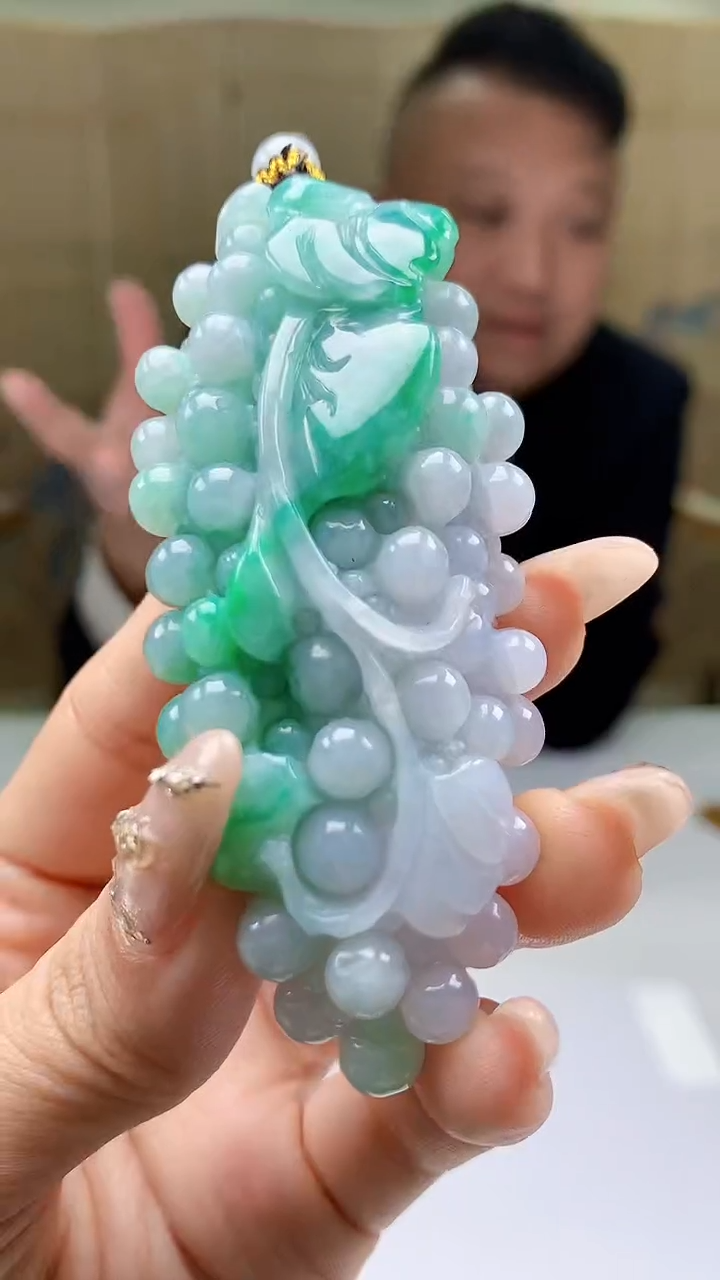 【闪购商品】定制翡翠未镶嵌4969ty-毛货挂件186