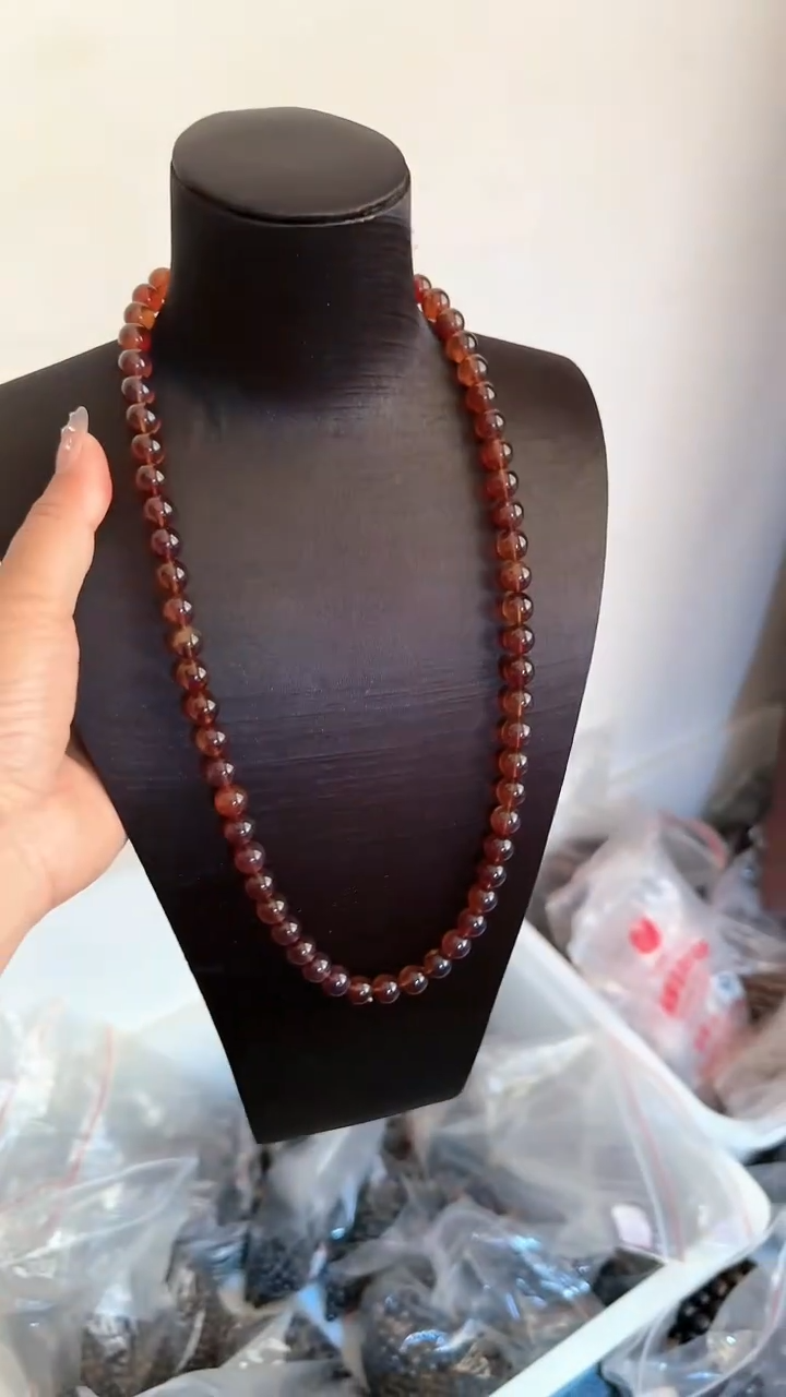 【闪购商品】琥珀手链未镶嵌规格9紫杉醇妈妈链#23