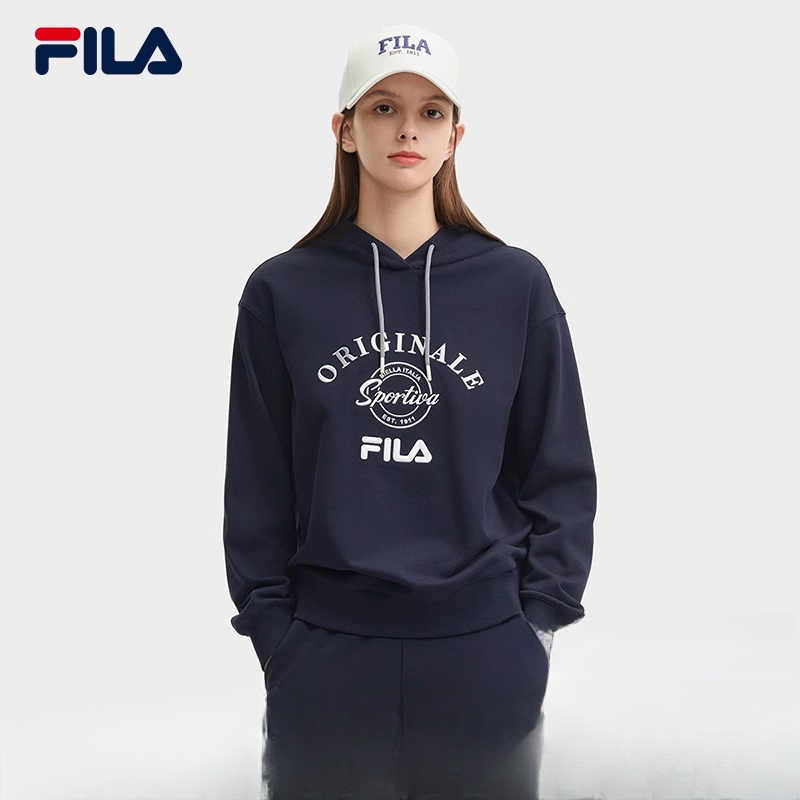 斐乐官方女连帽卫衣2024冬新款时尚休闲舒适上衣F11W449210F