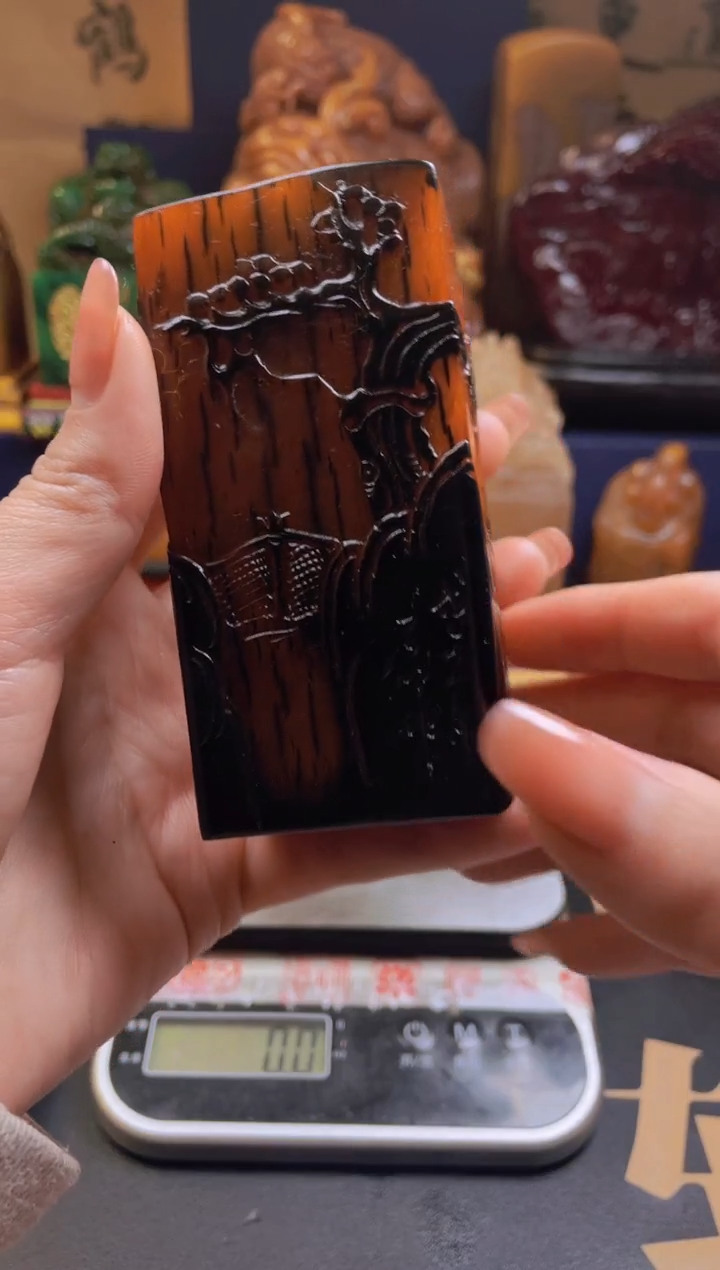 【闪购商品】寿山石印石乌鸦皮田黄99