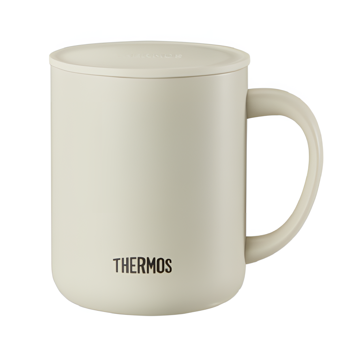 【A等品微瑕】膳魔师不锈钢把杯 410ML 米白   TJDG-420-MWH