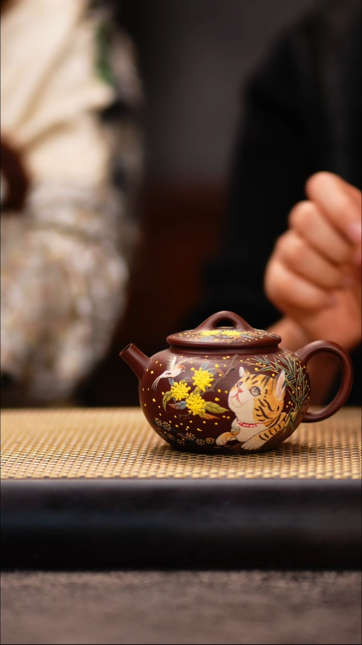 QMJ121紫泥 圆珠（猫蝶）