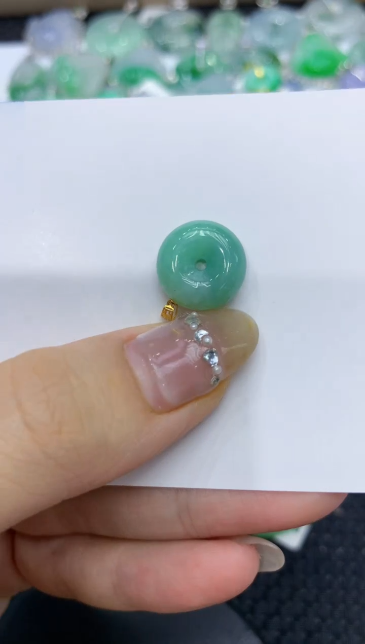 【闪购商品】翡翠颈饰18K金镶嵌222222222