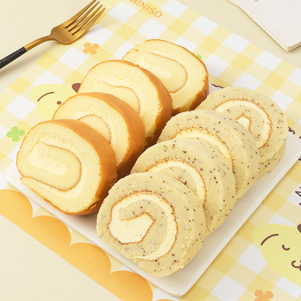 YHBAKERY双拼瑞士卷8入(原味+伯爵茶味)520g