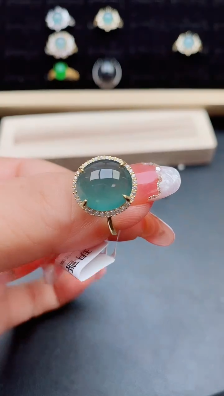 【闪购商品】翡翠戒指银S925镶嵌508508