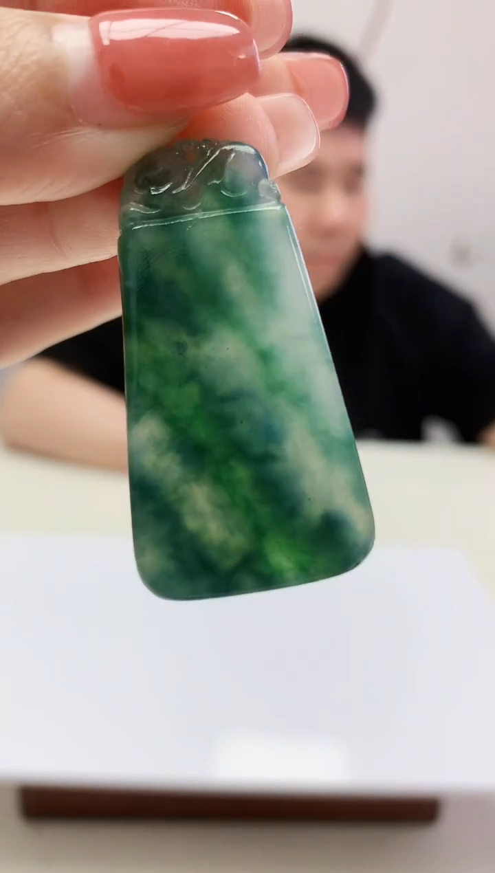 定制翡翠未镶嵌888xm-毛货挂件16