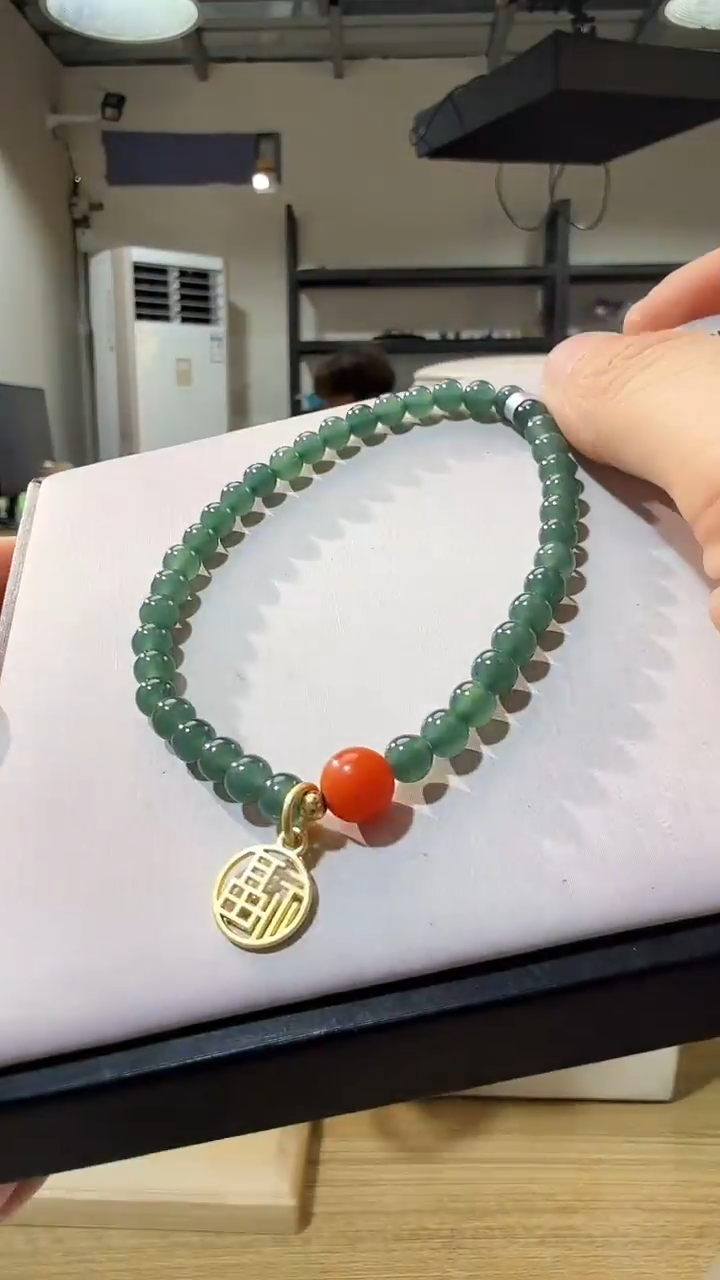 未镶嵌手链翡翠优0743 约5mm