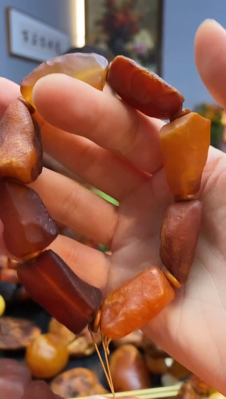 手链琥珀未镶嵌手串