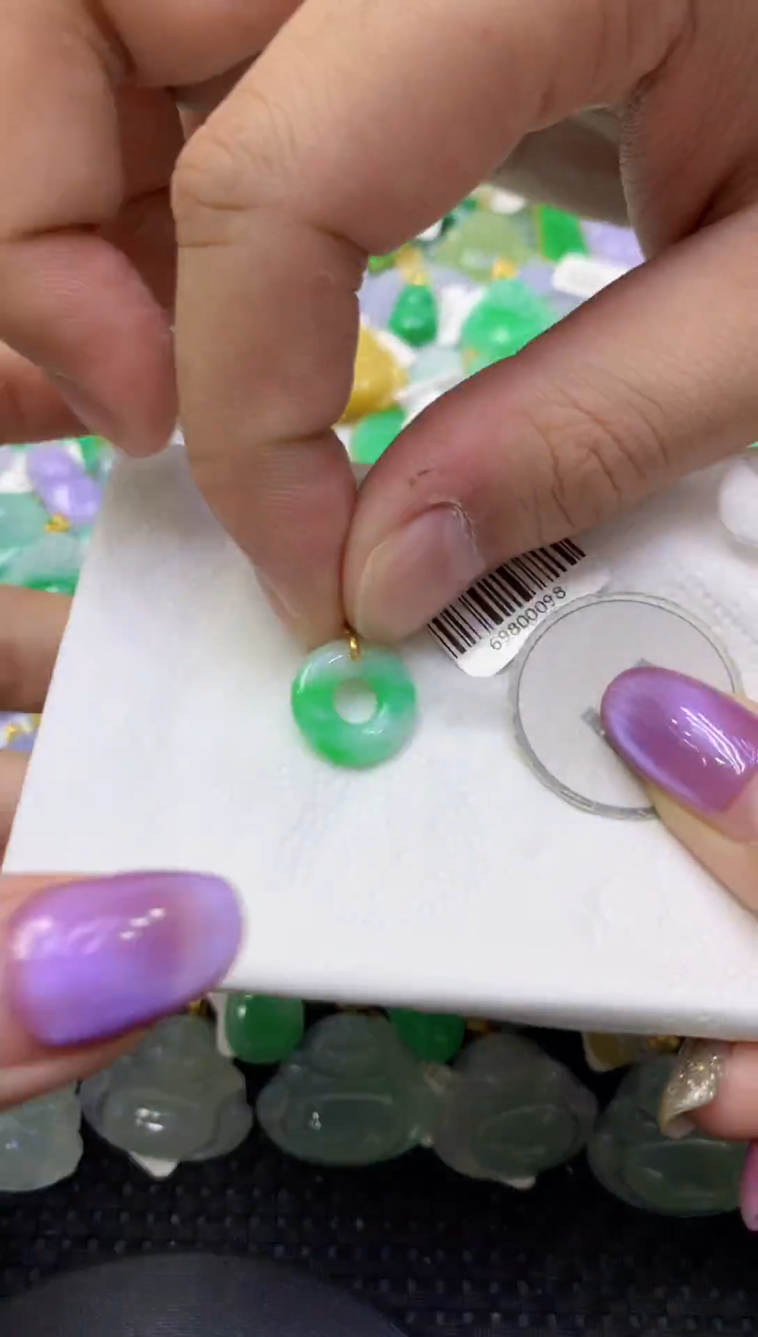 颈饰未镶嵌翡翠天然缅甸翡翠A货