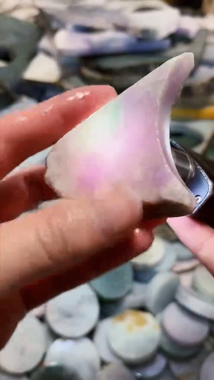 【闪购商品】翡翠颈饰未镶嵌A货白谭1872