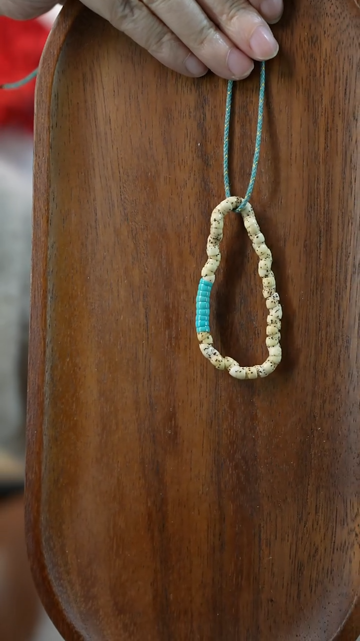 手串菩提未镶嵌湖北原矿绿松石(不含绳)YXH-039