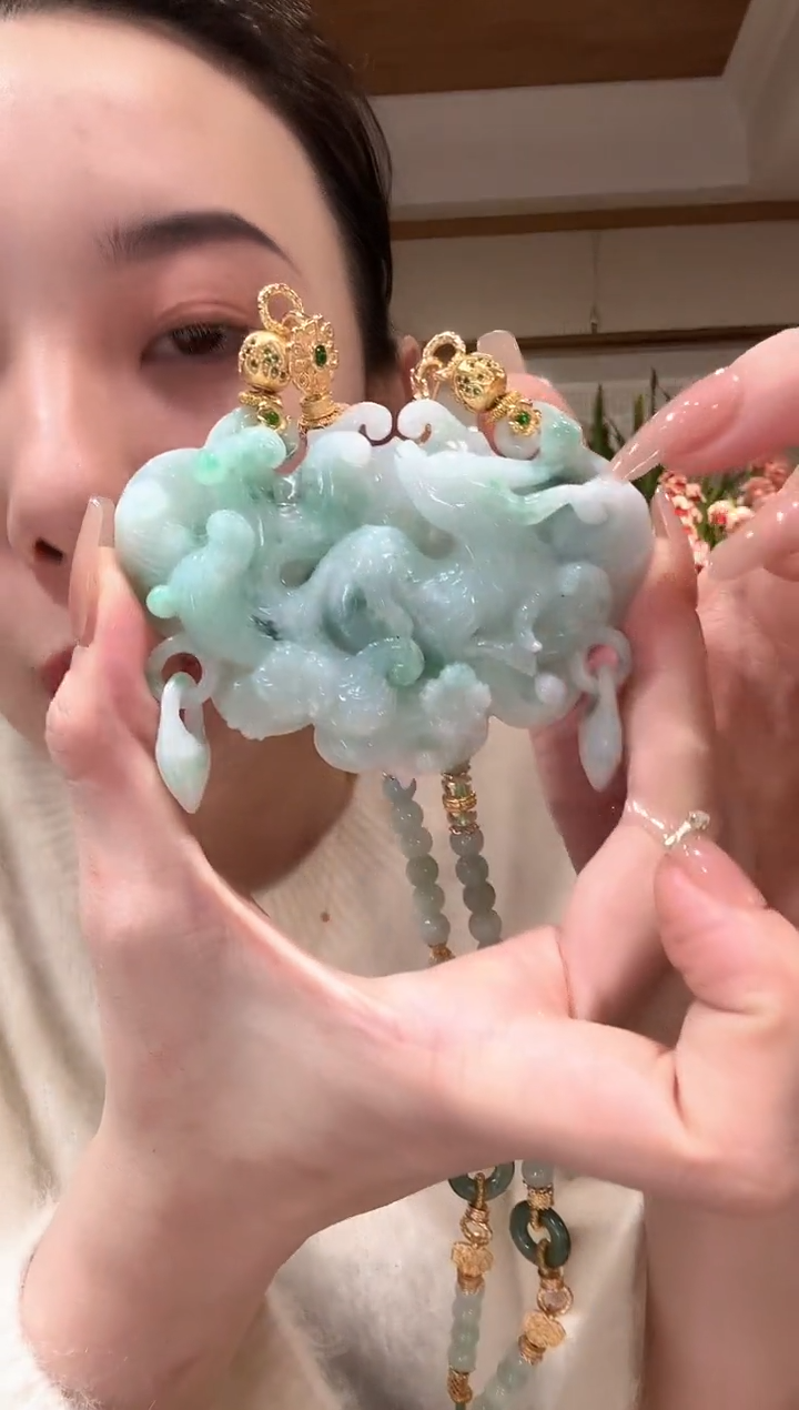 【闪购商品】翡翠颈饰未镶嵌国风