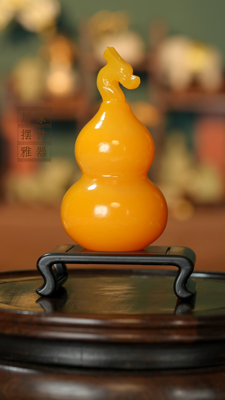 玉《龙头葫芦》摆件
