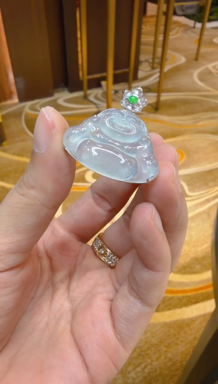 吊坠(不含链)18K金镶嵌翡翠多样性团购发一件