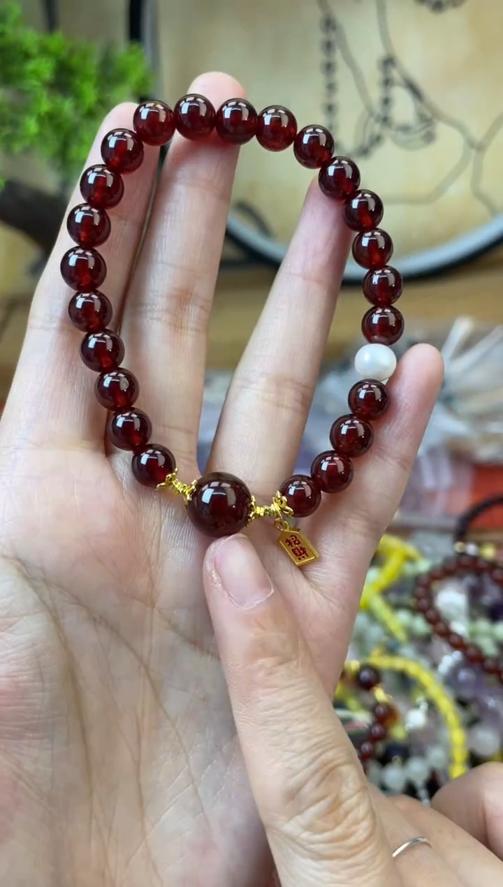 【闪购商品】石榴石（芬达石）手链未镶嵌171