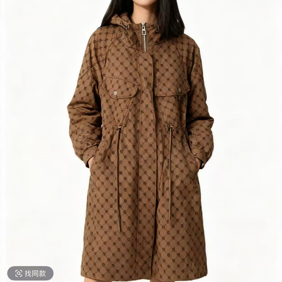 S297 风衣中长款时尚常规款外套